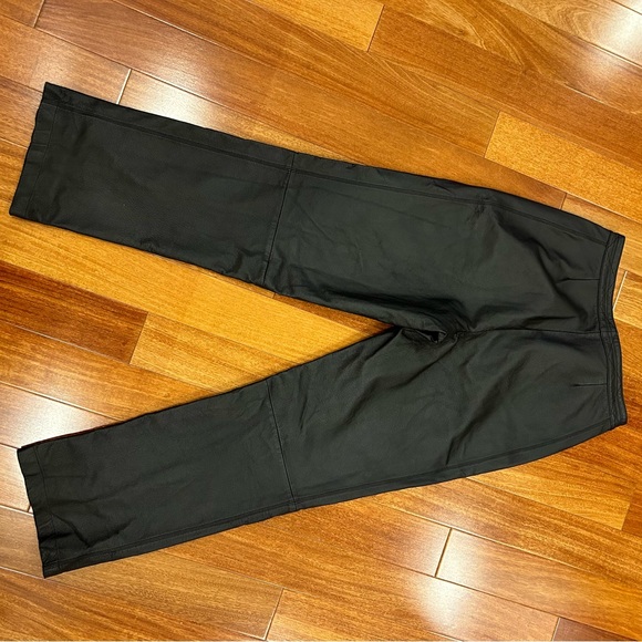 Black genuine Suede and leather Hight waisted Marie Claire pants size 9 - Picture 9 of 13